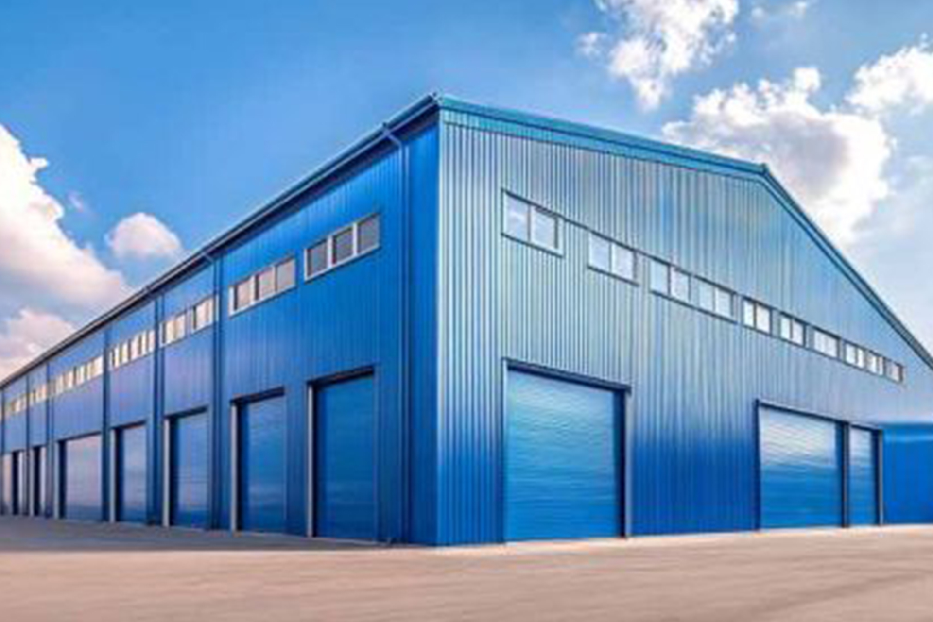 Industrial shed construction by APL Prefab India