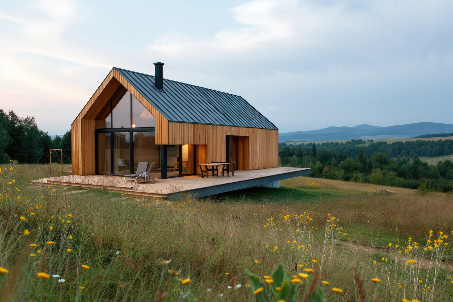 Prefab farmhouse construction by APL Prefab India